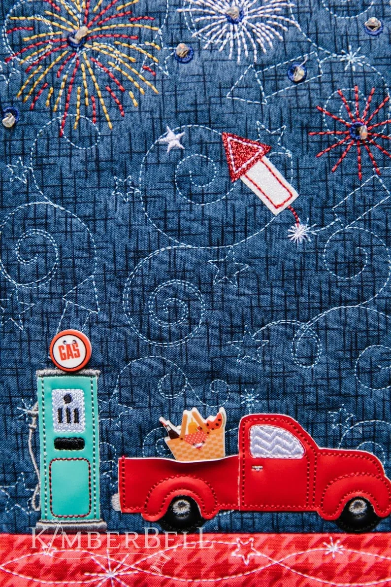 Fabric Kit for Main Street Celebration Bench Pillow