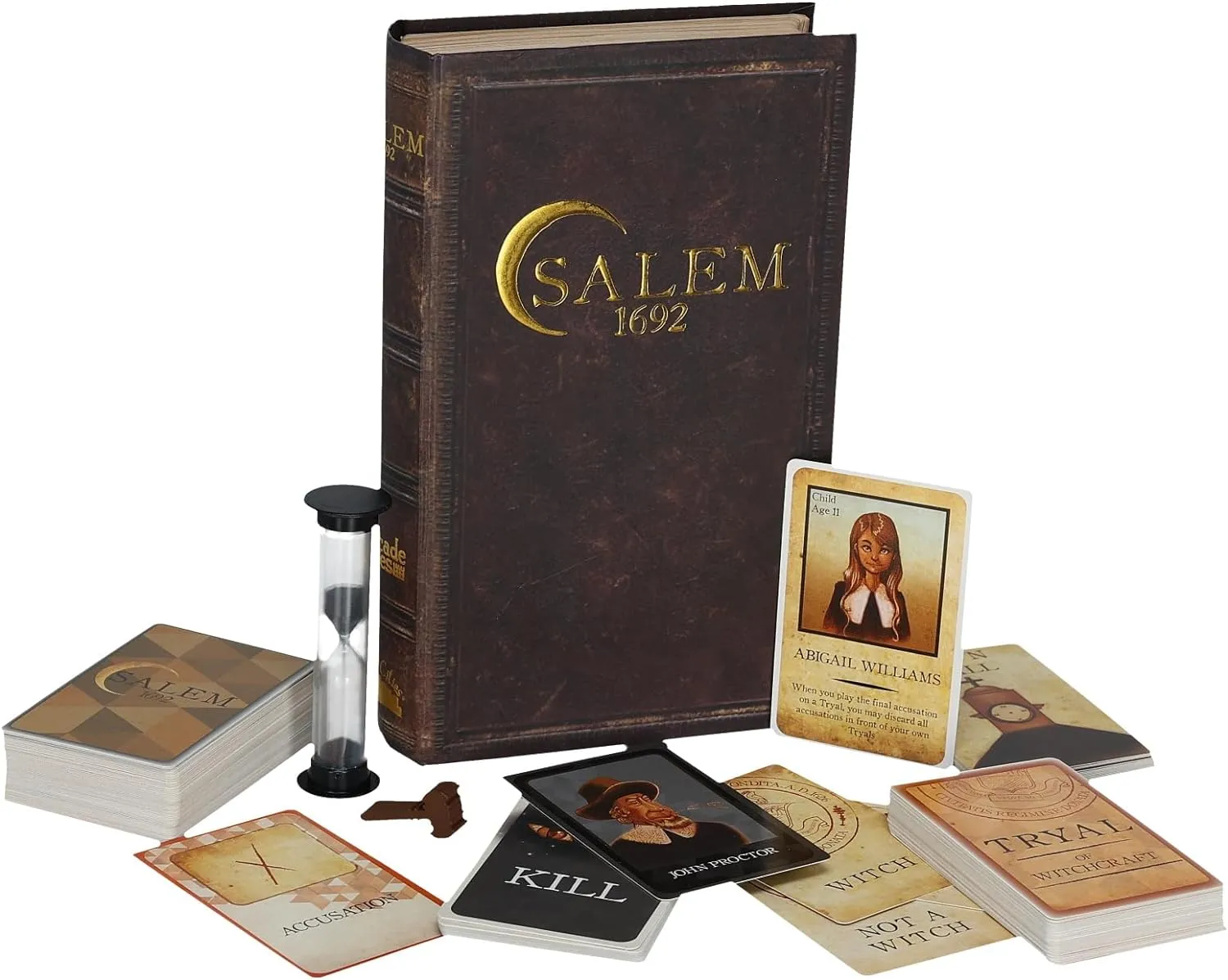 Facade Dark Cites Series Board Game of Strategy, Deceit, and Luck - Card Game for Teens Adults and Family - Salem 1692