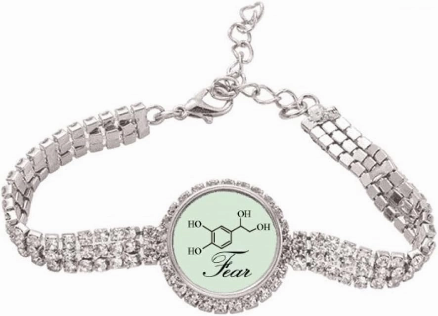 Fear Molecule Checal Structure Tennis Chain Anklet Bracelet Diamond Jewelry