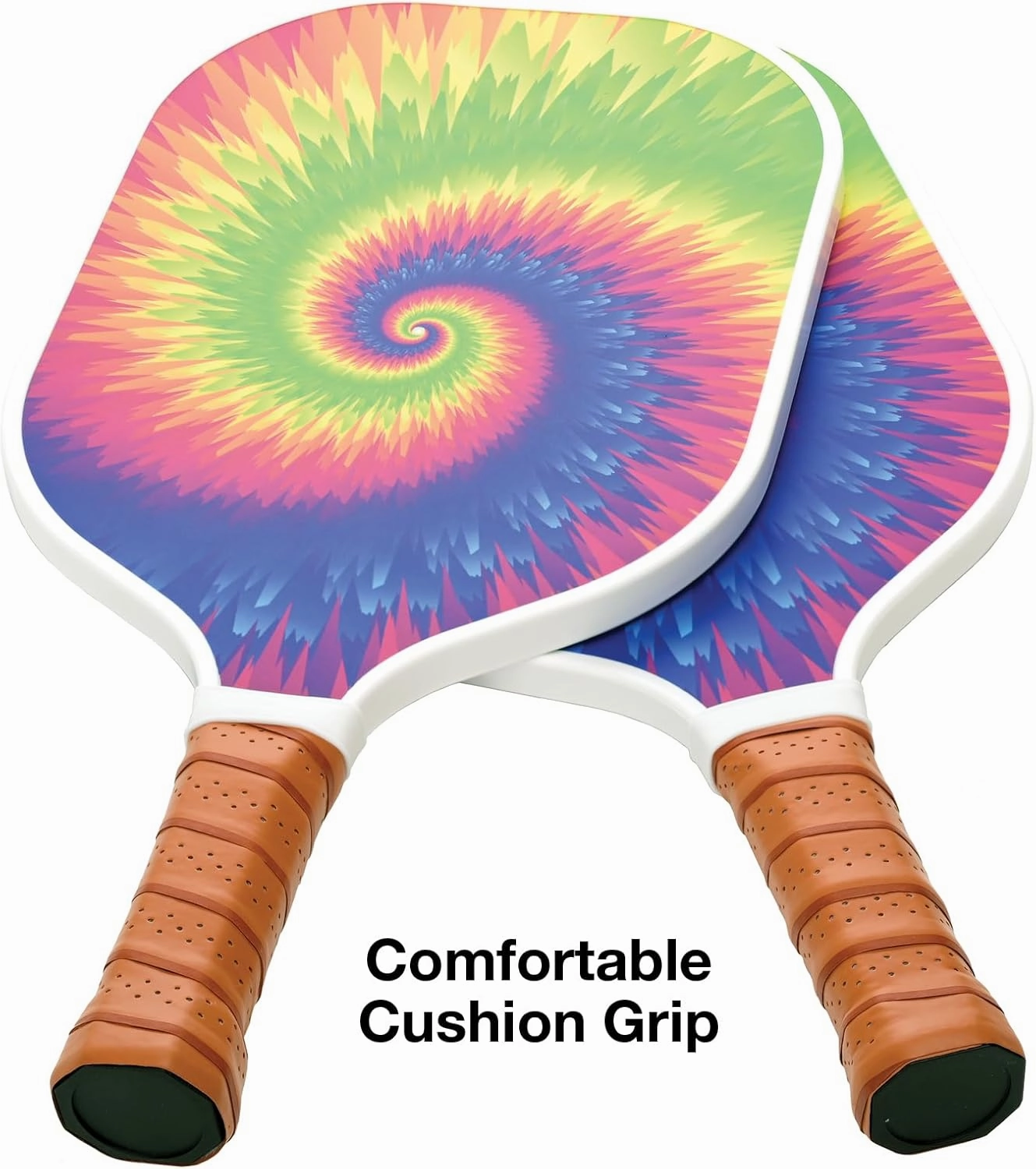 Fiberglass Pickleball Paddle Set of 2 with Carry Case and 4 Pickleballs