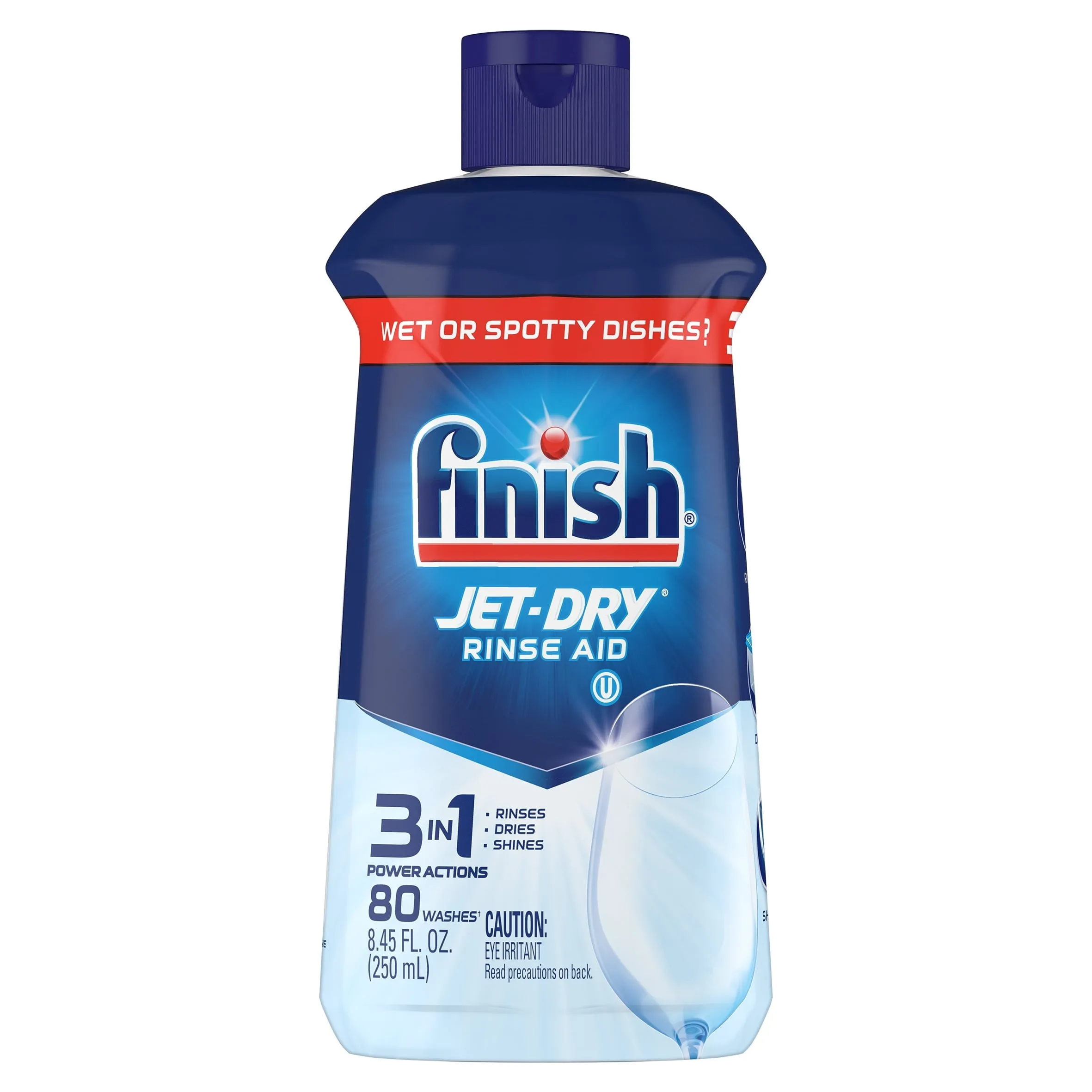 Finish Jet-Dry Rinse Aid, 8.45oz, Dishwasher Rinse Agent & Drying Agent