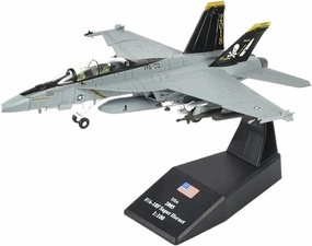 Finished Models 1/100 Scale US Military Model F/A-18F Fighter Alloy Ornament Hornet Jolly Roger Scale Airplanes