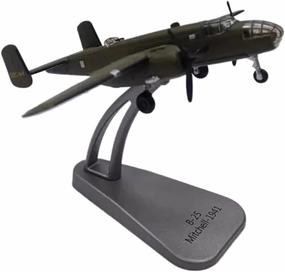 Finished Models 1:144 Scale for B-25 Mitchell 1941 Alloy Bomber Static Model Ornament for Collection Scale Airplanes