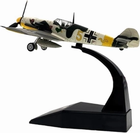 Finished Models 1:72 Luftwaffe Fighter Aircraft BF-109 Alloy Aircraft Model Static Decoration Scale Airplanes