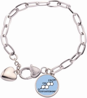 finishing checal structure horm molecules Heart Chain Bracelet Jewelry Charm Fashion