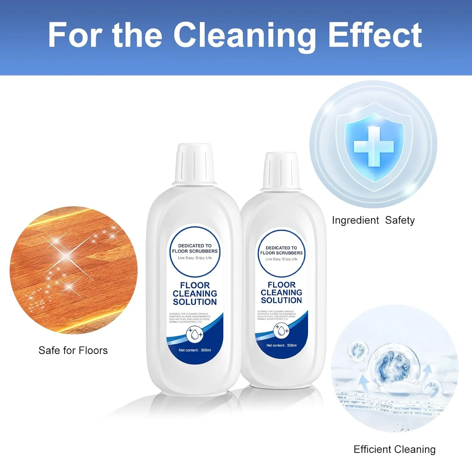 Floor Cleaning Solution Compatible With Tineco Wet & Dry Vacuum Mop, All Robotic Vacuum Cleaners (2 Bottle, Original)