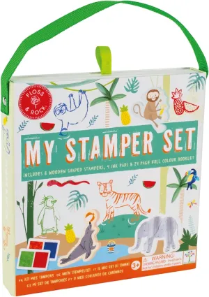 Floss and Rock My Stamper Set, Jungle, 7.79-inches Length, Educational Activities for Kids, 48P6033