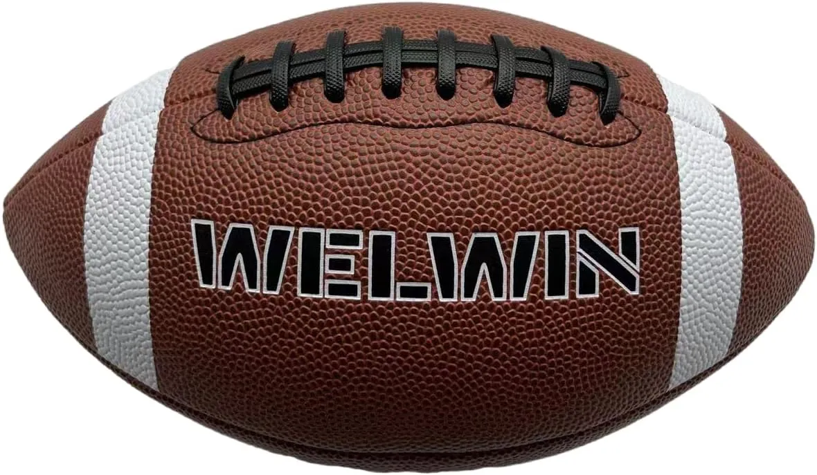 Football Junior/Youth/Official Size Outdoor Inflated Footballs for All Weather