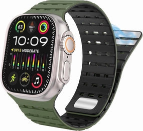 For Apple Watch Band 49mm 45mm 44mm 42mm Bands for Women Men, Sport Magnetic Silicone Strap for iWatch SE SE2& Series 9/8/7/6/5/4 Ultra 2/Ultra