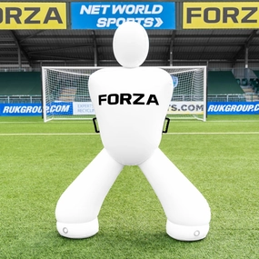 FORZA Giant Inflatable Soccer Dummy | Free Kick Defender Wall – 77in Air Mannequin for Goalkeeper Practice – Heavy-Duty PVC Design for All-Weather Use
