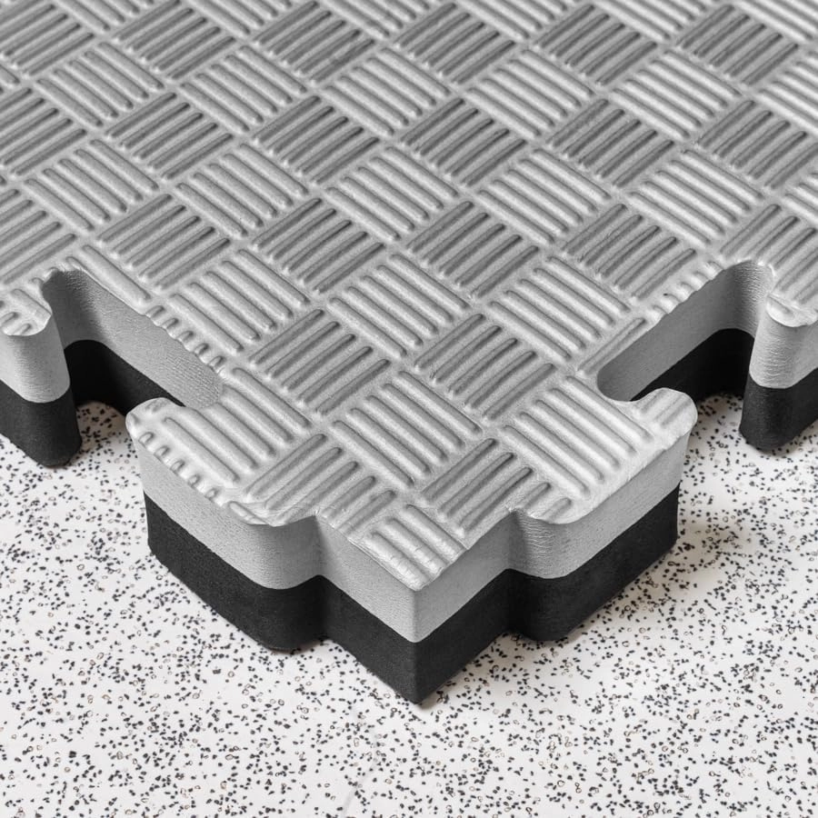 FORZA Reversible All-Purpose Foam Mats | Interlocking EVA & PE Foam Flooring for Martial Arts, Gyms, and Home Use – 0.8in & 1.6in Thickness