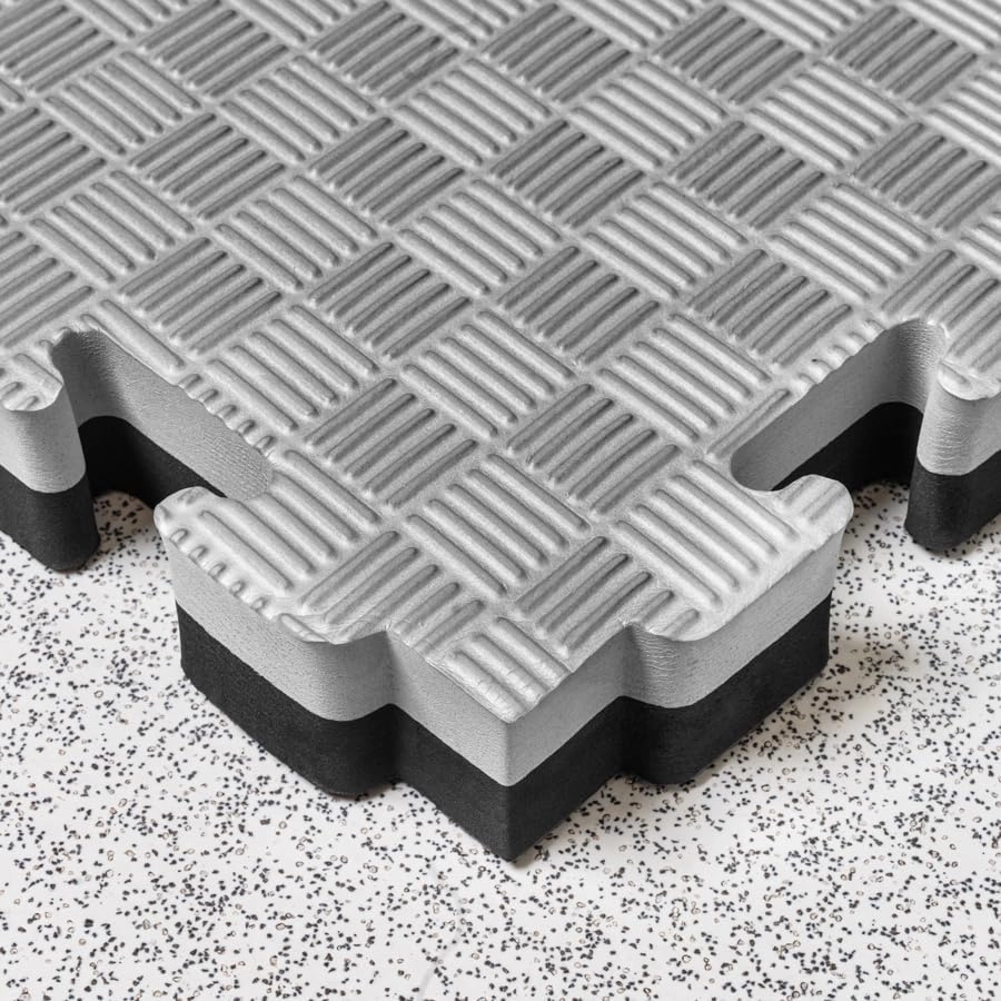 FORZA Reversible All-Purpose Foam Mats | Interlocking EVA & PE Foam Flooring for Martial Arts, Gyms, and Home Use – 0.8in & 1.6in Thickness