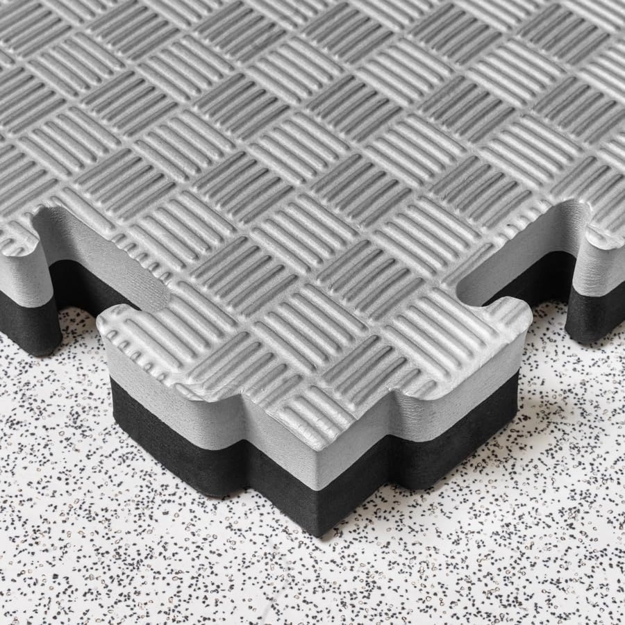 FORZA Reversible All-Purpose Foam Mats | Interlocking EVA & PE Foam Flooring for Martial Arts, Gyms, and Home Use – 0.8in & 1.6in Thickness