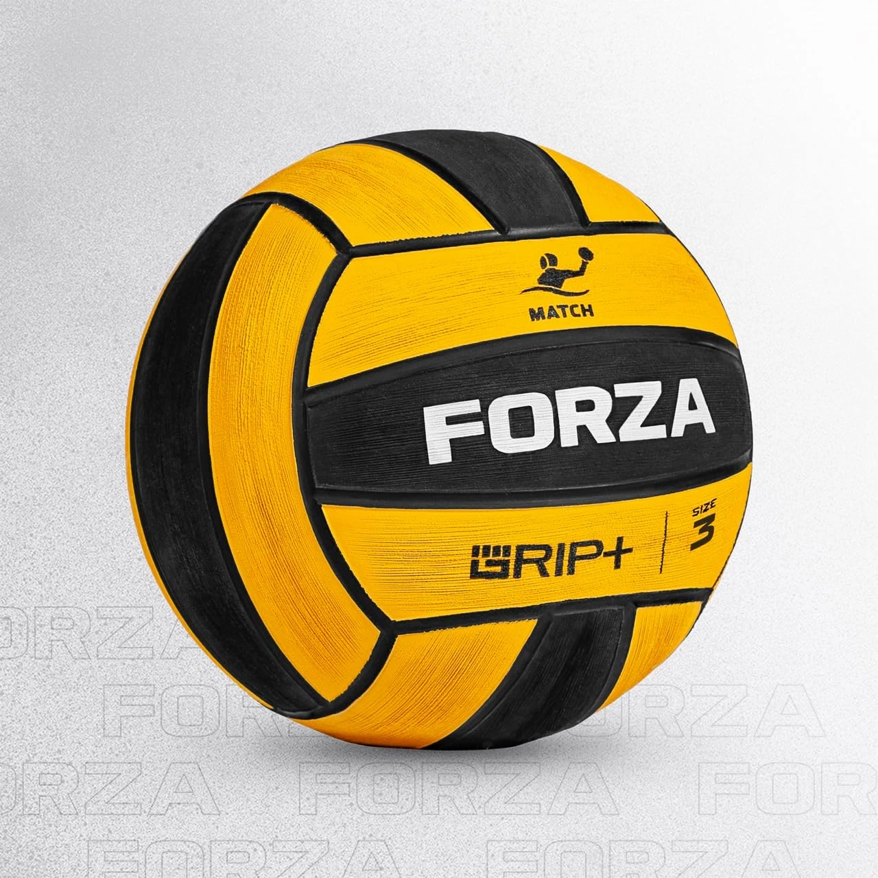 FORZA Water Polo Match Ball – Premium Waterproof Rubber & Neoprene, Official Sizes