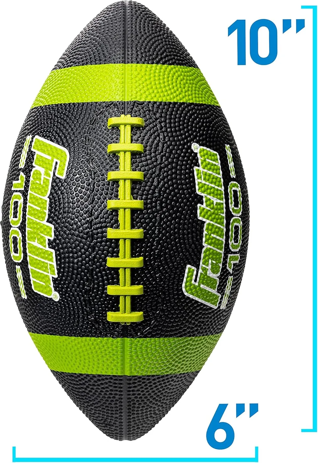 Franklin Sports Kids Junior Grip-Rite Youth Junior Size Rubber Footballs - Peewee Kids Durable Outdoor Footballs - Single & Bulk Packs Available