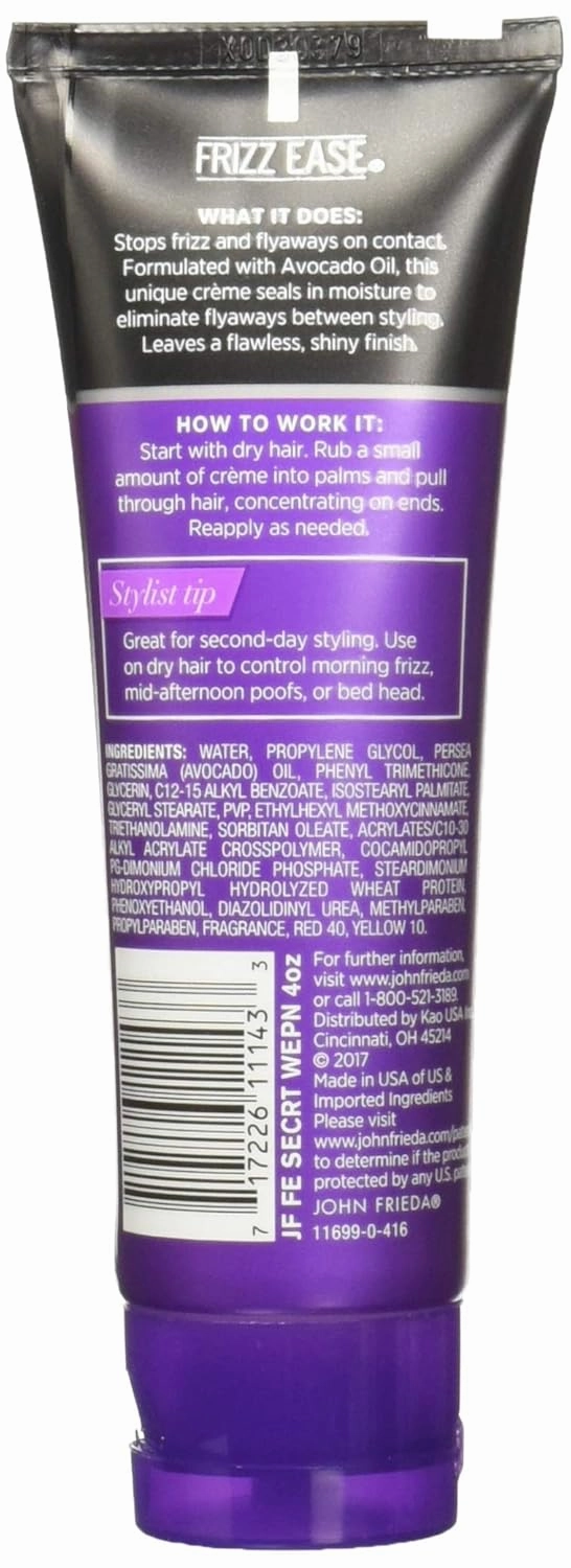 Frizz-Ease Secret Weapon TouchUp Creme, 4-Ounce Tube (Pack of 3)