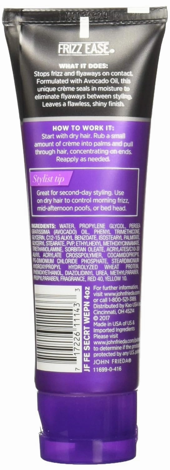 Frizz-Ease Secret Weapon TouchUp Creme, 4-Ounce Tube (Pack of 3)