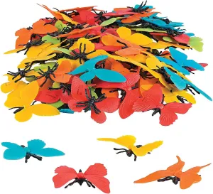 Fun Express Colorful Butterfly Counters – Kids Educational Learning – Ideal Counting Sorting and Math Activities Enhances Fine Motor Skills Perfect for Classrooms & Home Use – 100 Pieces