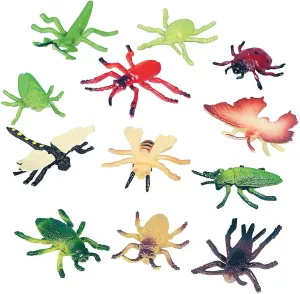 Fun Express Small Vinyl Bugs Action Figures - Colorful Toy Insects for Party Favors Playtime & Educational Fun - Ideal for Kids' Activities Receptions and Special Occasions - 48 Pieces