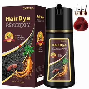 Fvquhvo Hair Dye Shampoo 3 in 1, Natural Hair Color Shampoo for Men & Women, Champu Para Canas