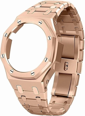 GA2100 Metal Watch Band Case Replacement Kit, Strap Bezel Accessories Compatible With Mens GA2100/GA-2110 Watches