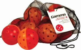 GAMMA Two-Tone Outdoor Training Pickleballs, Red/Orange, Yellow/Red, Green/Purple, Practice, High Visibility, Consistent Bounce, Durable, Spin, Tournament Training, 3 Pack, 6 Pack,12 Pack