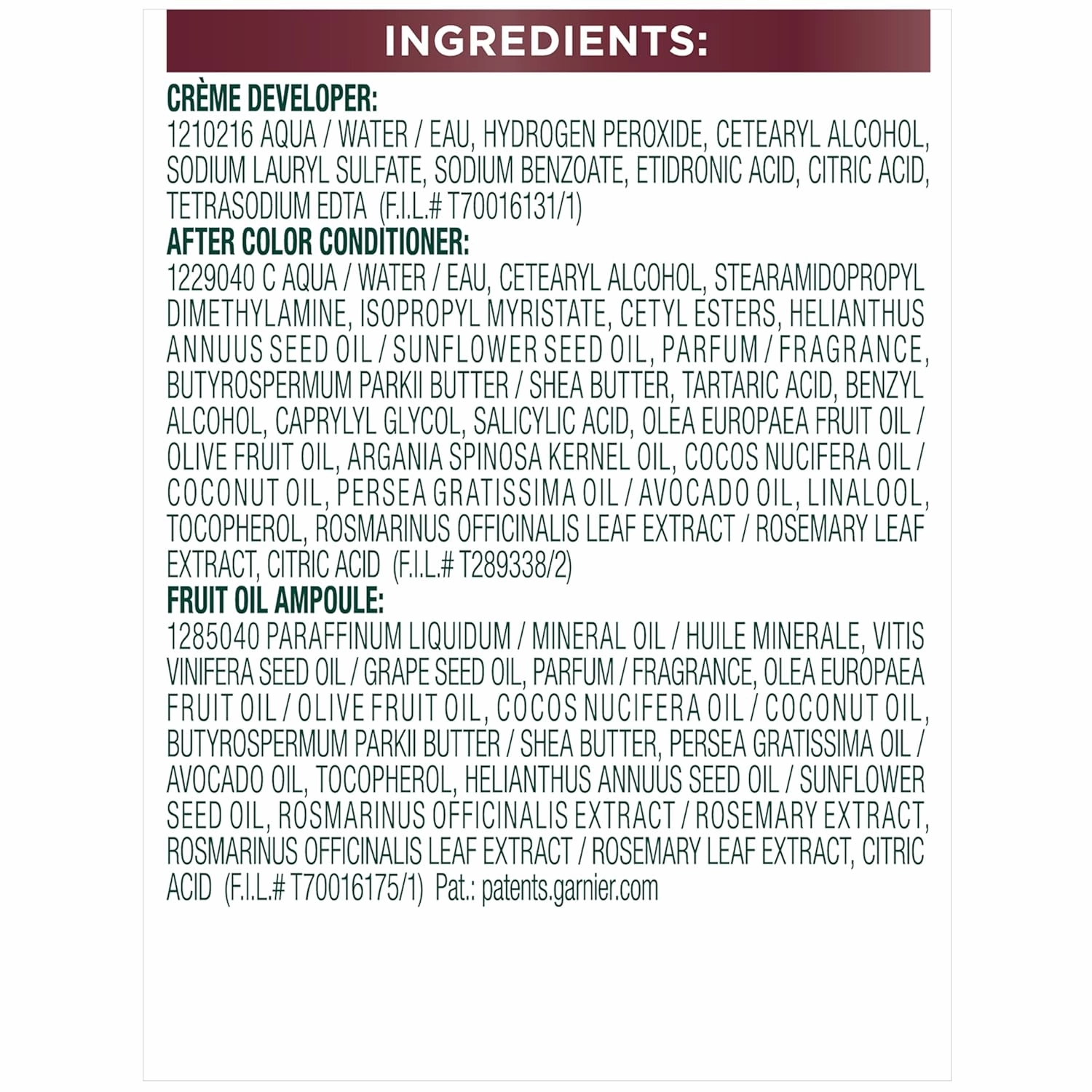 Garnier Hair Color Nutrisse Ultra Color Nourishing Creme, BR2 Dark Intense Burgundy (Passion Fruit) Red Permanent Hair Dye, 2 Count (Packaging May Vary)