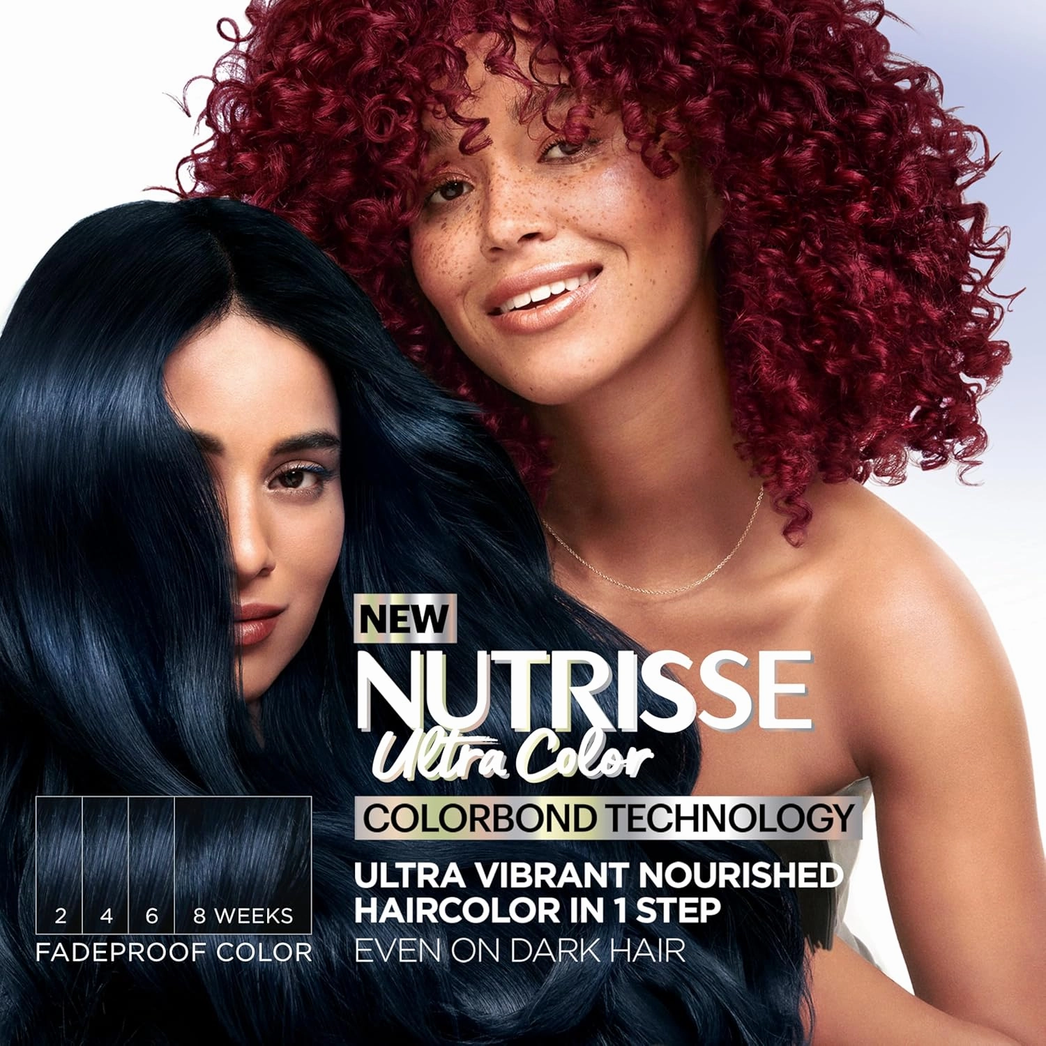 Garnier Hair Color Nutrisse Ultra Color Nourishing Creme, BR2 Dark Intense Burgundy (Passion Fruit) Red Permanent Hair Dye, 2 Count (Packaging May Vary)
