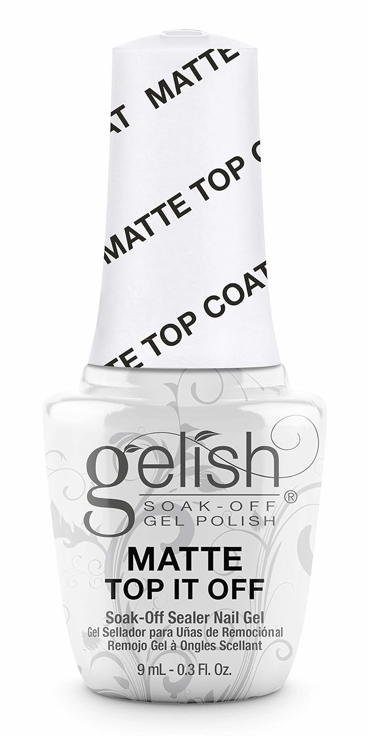 Gelish MINI 9mL Essentials Value Pack – LED/UV Cure, Long-Lasting, Chip-Resistant, Professional Gel Nail Kit for Manicures (Top It Off & Matte Top It Off Duo)