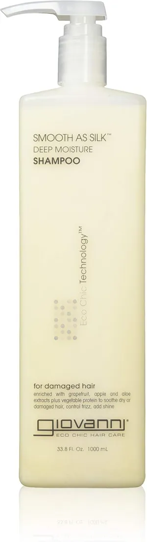 GIOVANNI COSMETICS- Eco Chic Smooth As Silk Shampoo- Deep Moisture For Damaged Hair (33.8 Fl. Ounce)