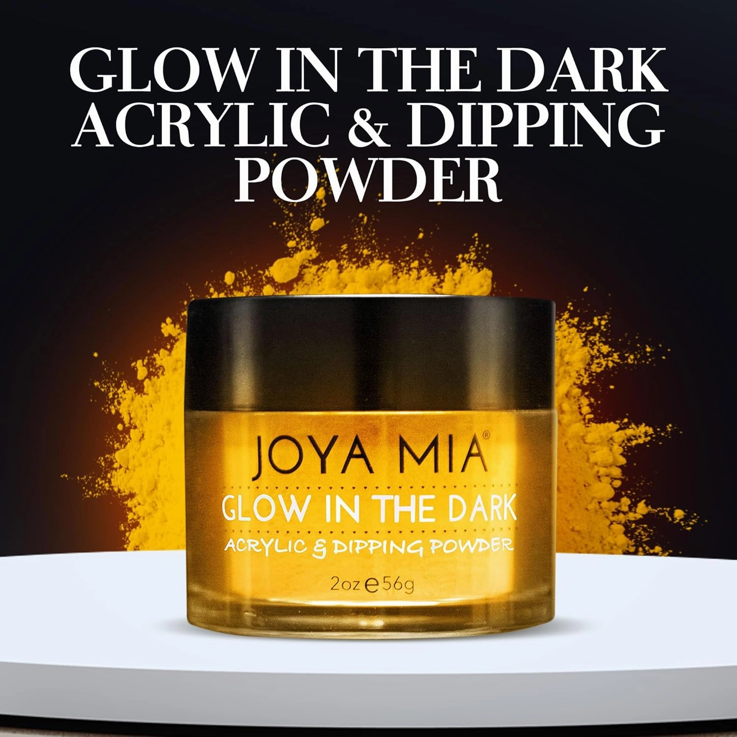 Glow-in-the-Dark Acrylic & Dipping Powder – Premium Nail Powder for Flawless Enhancements, Available in 12 Colors, 2 oz (DPGW-12) – Joya Mia