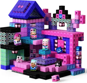 GobiDex 100PCS Magnetic Blocks for Girls, Build MagWonder with Magnet Building Toys Set, Princess Sensory Gift for Boys Girls Birthday (1 inch)