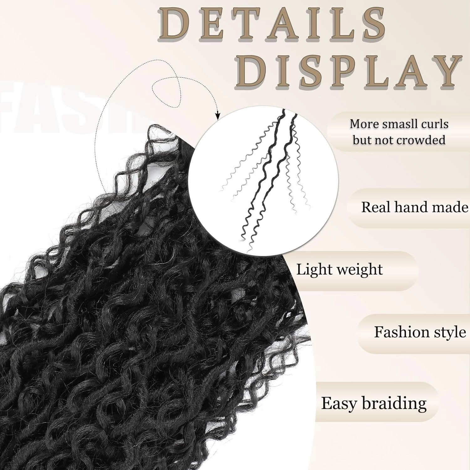 Goddess Locs Crochet Hair 10inch,9 Pakcs Boho Locs Crochet Hair,Faux Locs Crochet Hair for Black Women,Soft Locs With Curly Ends Pre Looped Crochet Braids(10inch(pack of 9),1B#)