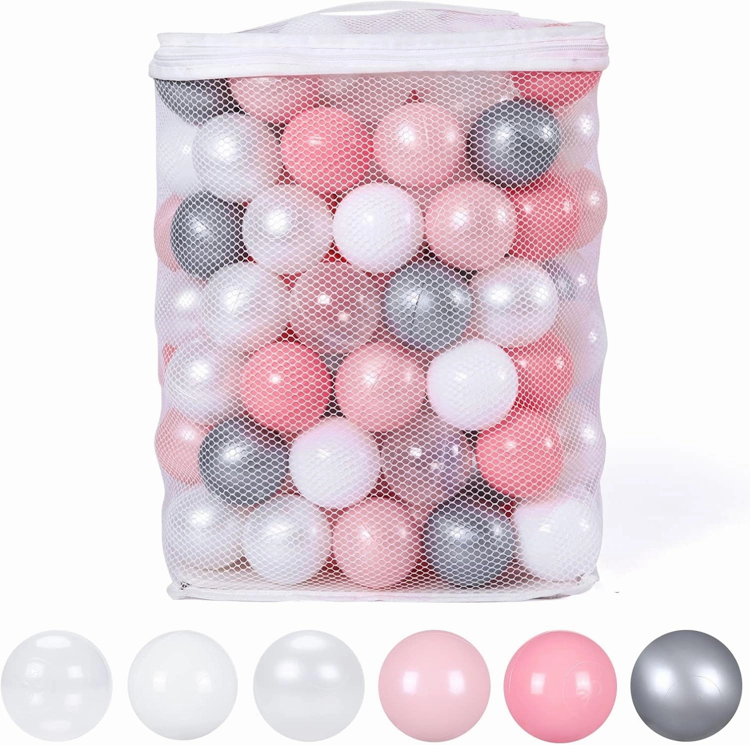 GOGOSO Ball Pit Balls for Toddles Kids Plastic Ballpits Accessories Crush Proof Durable Fun Shape Play Baby Bath Toys 50 100 200 500 1000