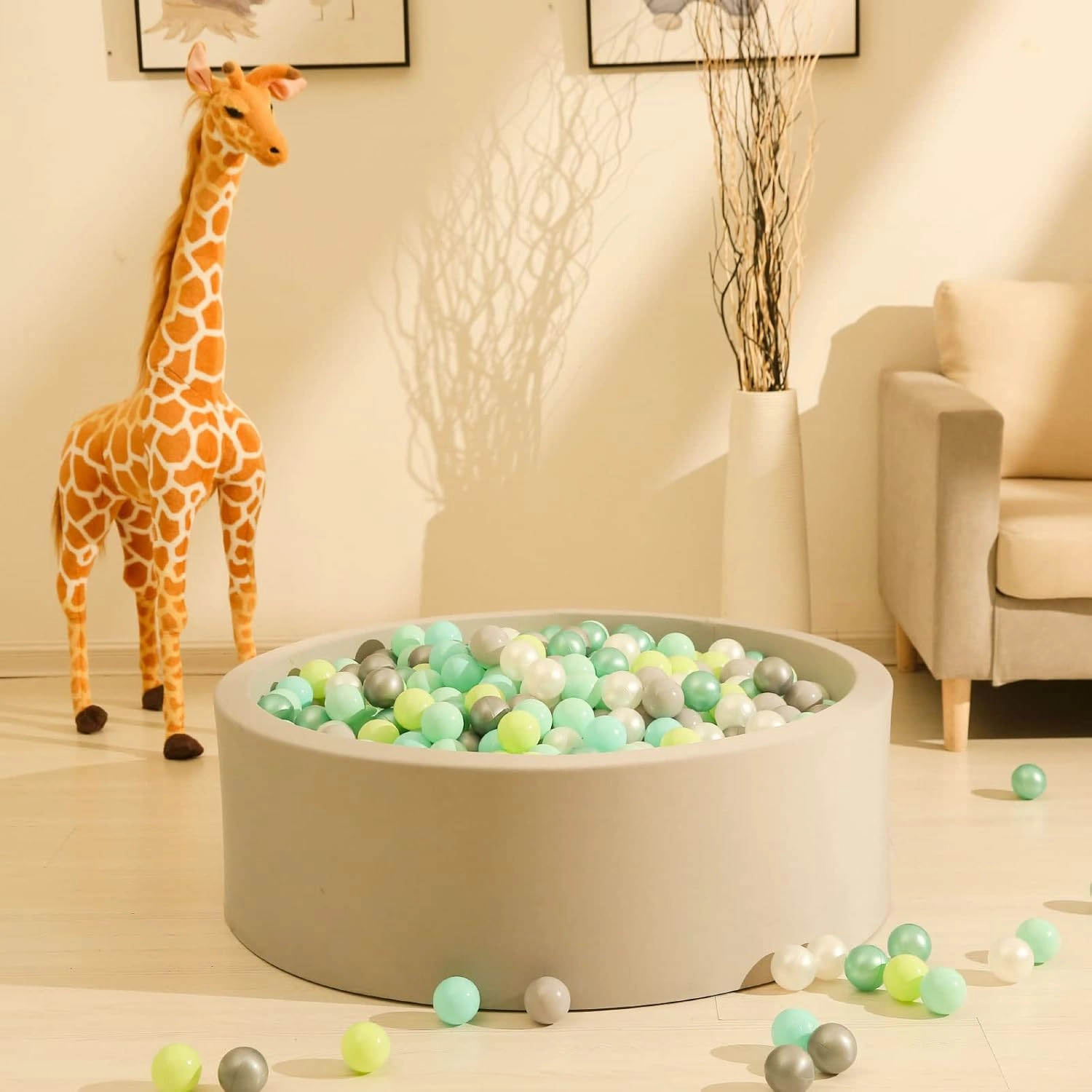 GOGOSO Ball Pit Balls for Toddles Kids Plastic Ballpits Accessories Crush Proof Durable Fun Shape Play Baby Bath Toys 50 100 200 500 1000