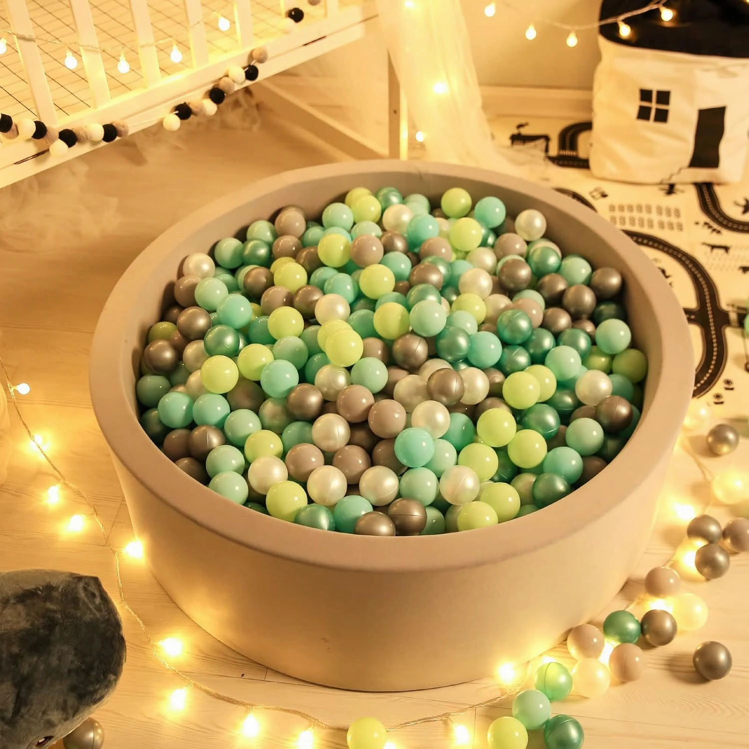 GOGOSO Ball Pit Balls for Toddles Kids Plastic Ballpits Accessories Crush Proof Durable Fun Shape Play Baby Bath Toys 50 100 200 500 1000