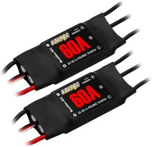 GOUPRC 60A Brushless ESC 2-6S Speed Controller with 5V/7A BEC & XT60 Plugs for Drone RC Helicopter Airplane Fixed Wing DIY RC Multi-axis Aircraft