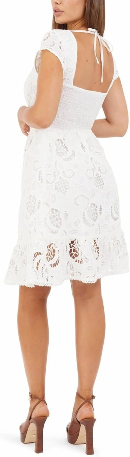 GUESS Women's Eco Domitilla Embro Dress