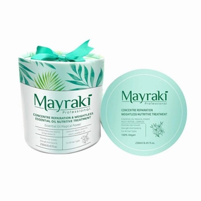 Hair Mask for Dry Damaged Hair 250ml - Weightless Essential Oil Nutritive Treatment with Multi-Peptide Complex, Deep Conditioning for Color Treated, Curly and Frizzy Hair