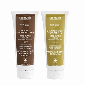 Hand Cream Set of 2, with Shea Butter, Cocoa Butter, Argan & Almond oil, Moisturizing Dry Hands. Coconut Cocoa Butter   Grapefruit Turmeric | 100ml (3.4fl.oz) x 2.