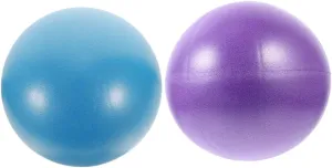 Happyyami 2 Pack Pilates Ball Large Yoga Ball 9 Inches for Posture Correction Comfortable PVC for Yoga and Fitness