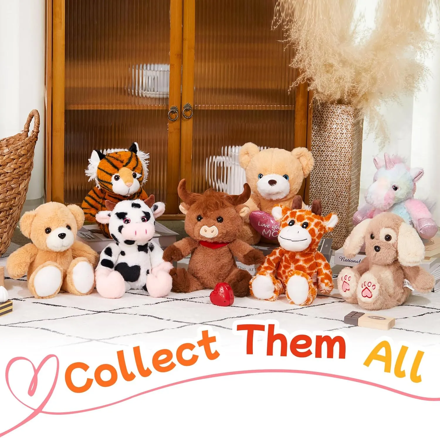 Heartbeat Puppy Recordable Dog Stuffed Animals 30 sec Heart Voice Recorder Plush Toy Stuffed Animal Soft Fuzzy Doll Gifts Messages Playback for Kids Birthday Children's Day