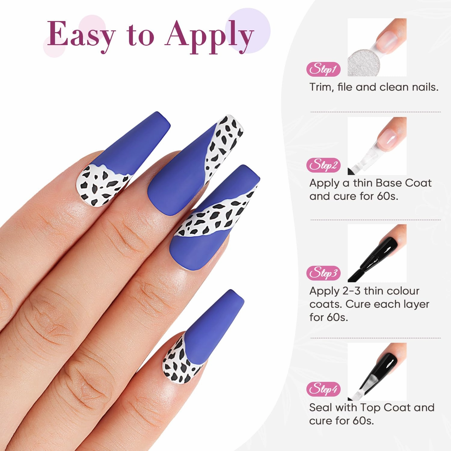 Hema Free Cruelty Free Vegan Gel Nail Polish 6 Pcs 8ml Green Blue Purple Glitter Color Soak Off LED U V Gel Nail Kit Manicure