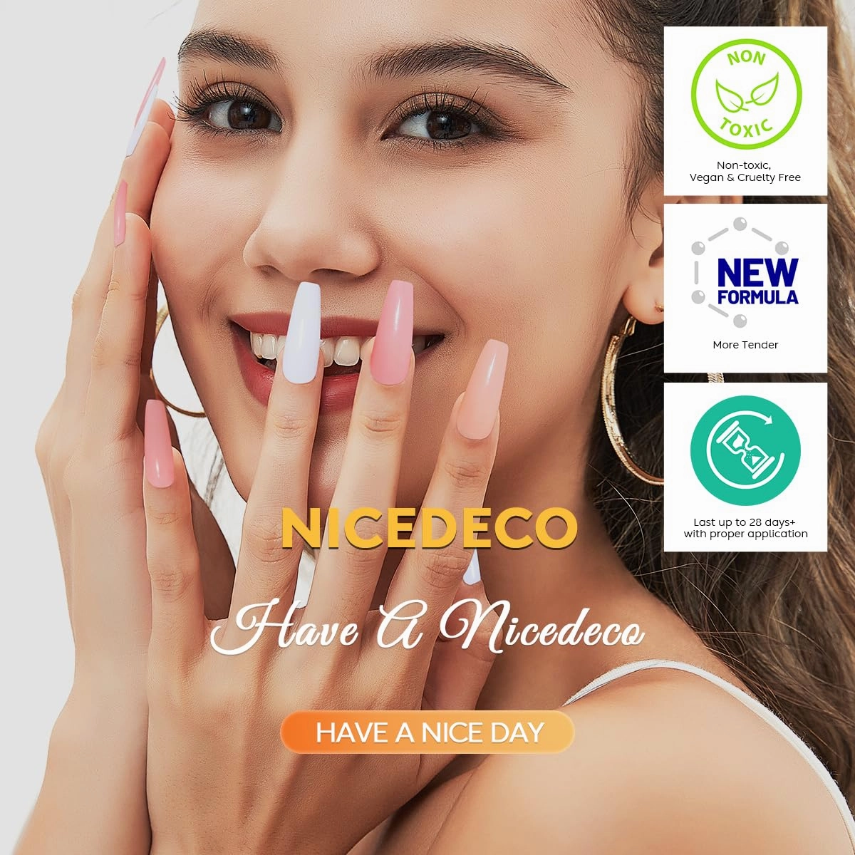 Hema Free Gel Nail Polish 6 Pcs 8ml Brown Burgundy Red Glitter Nude Color Soak Off LED Cruelty Free Vegan U V Gel Nail Kit