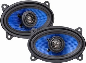 Hifonics HCC46CX Colossus Classic 4x6 Car Speakers - 2-Way Coaxial System with Aluminum Dome Tweeters, 75W Peak Power & Butyl Rubber Surrounds (Pair)