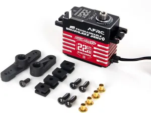 High Speed Brushless Programmable RC Helicopter Tail Servo RC Parts for Align OXY5 MEG, SAB Goblin RAW 700, 450-700 Class Helicopter (Red)