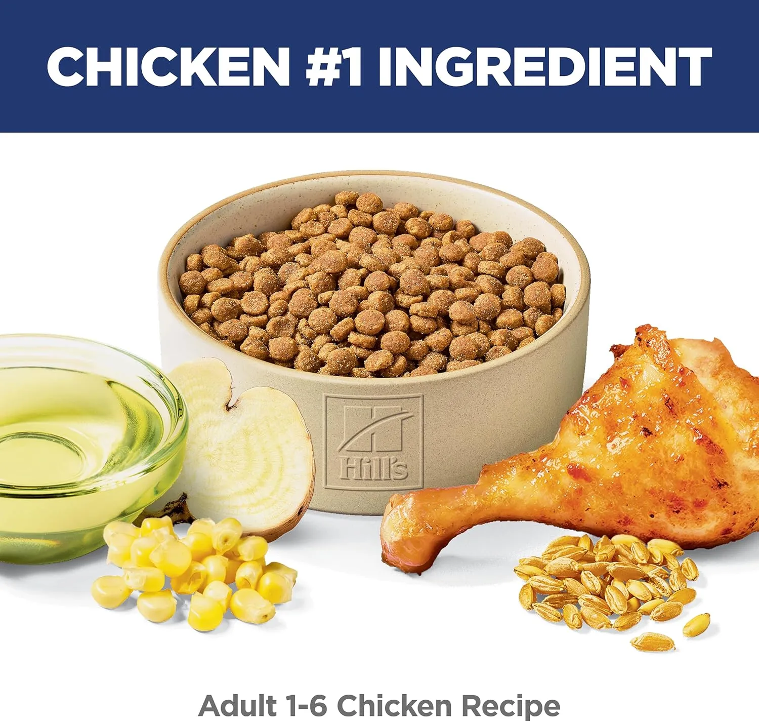 Hill's Science Diet Adult 1-6, Adult 1-6 Premium Nutrition, Dry Cat Food, Chicken Recipe, 7 lb Bag