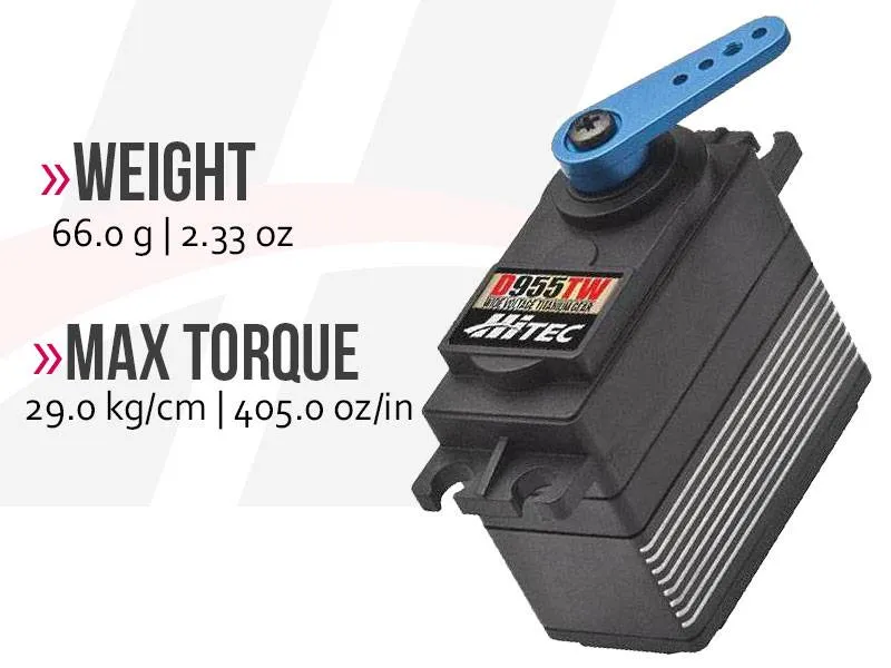 Hitec D955TW 32-Bit High Torque Titanium Gear Servo