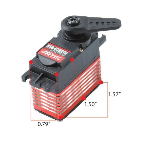 Hitec HSB9380TH Standard Digital Brushless Servo 68g 34kg/0.14s 6.0V - 7.4V 2220880