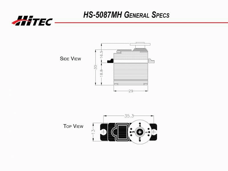 Hitec HS-5087MH HV Premium Digital Metal Gear Micro Servo